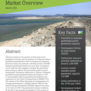 Djibouti Geothermal Energy Market Overview 2021